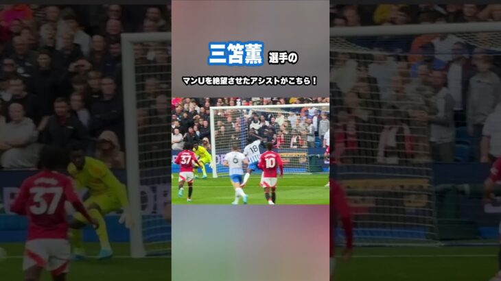 ブライトン三笘薫選手のマンUを絶望させたハアシスト  #shorts #football #サッカー #日本代表 #サッカー日本代表 #三笘薫 #brighton #ブライトン