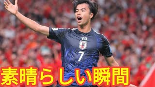 日本代表、大量7得点で中国に大勝！三笘薫＆伊東純也が代表復帰戦でゴール、南野は圧巻2発【W杯アジア最終予選】