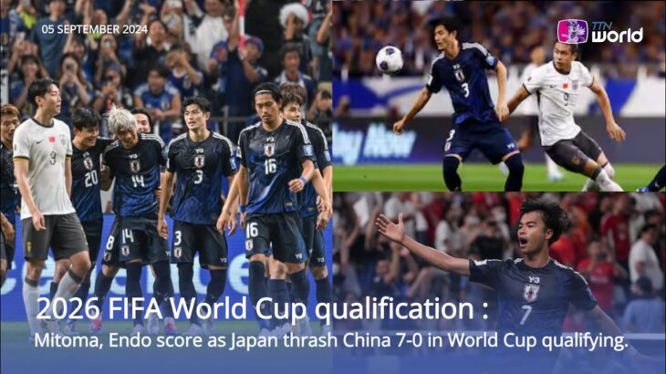 AFC Asian Qualifiers : Mitoma, Endo score as Japan thrash China 7-0 in World Cup qualifying.