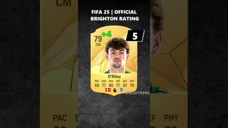 FIFA 25 | OFFICIAL BRIGHTON  RATING !! (EA FC 25) #eafc#moder #mitoma #brighton