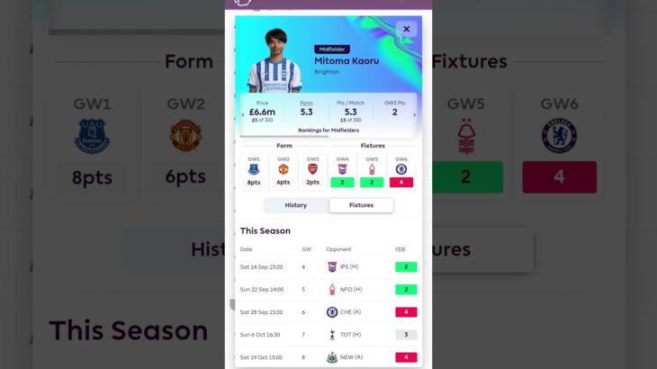 Mitoma 🤨 #fpl #fantasyfootball #premierleague #fpltips #fplmanager #fpladvice #soccer  #football