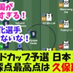 ワールドカップ予選日本×中国。 機械採点最高点は久保建英。【２ｃｈ反応】