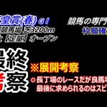 【天皇賞春2024】展開考察付き最終考察 強い先行馬をめぐる戦い