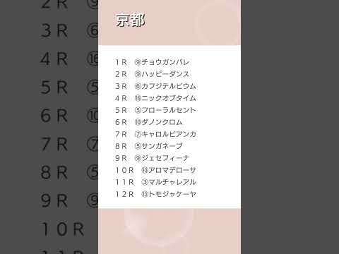 4/27(土)の軸馬 #競馬 #競馬予想 #軸馬予想 #軸馬