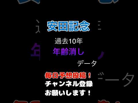 #安田記念 #競馬予想 100%消しデータ#競馬 #jra #予想 #馬券