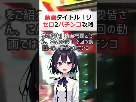 動画タイトル「リゼロ2 パチンコ攻略法！1万円勝負で勝つための解決策をご… #shorts 606