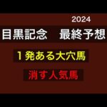 【競馬予想】　目黒記念　2024  最終予想