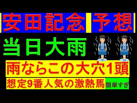 2024年 安田記念 予想 雨なら絶対買うべき穴馬