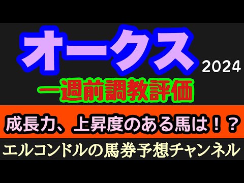 エルコンドルのオークス2024一週前調教評価！！ステレンボッシュは万全か！大一番を前にこの短期間で成長もしくは状態面の上がり目がある馬は？！