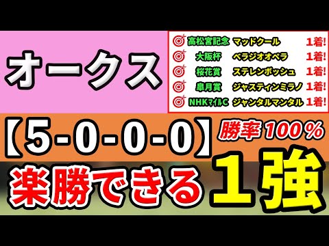 オークス 2024【鉄板注目馬⇒勝率100％(5-0-0-0)】楽勝できる１強はコレ！先週ヴィクトリアM ◎マスクトディーヴァ