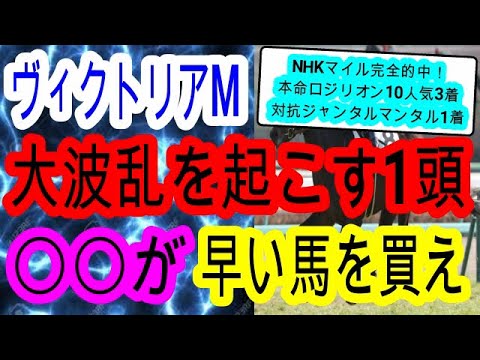 【競馬予想】ヴィクトリアマイル2024　1週間前のNHKマイルCと傾向は同じ！？　10人気3着ロジリオン本命男が攻略法を伝授します！！