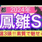 【鳳雛ステークス2024】競馬予想(2024年競馬予想195戦119的中)