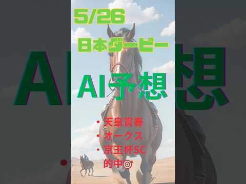 AI予想 日本ダービー #競馬 #予想 #競馬予想 #ai #2024