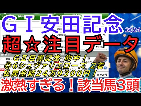 GⅠ安田記念2024【注目データと該当馬】２年連続◎ソングラインで１着の男はここを見る！激熱の３頭🏇【競馬予想】