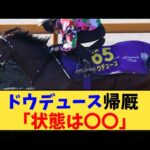 【競馬】「ドウデュース帰厩 「状態は〇〇」」に対する反応【反応集】