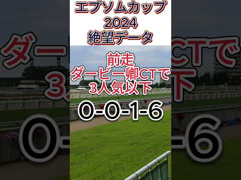 【 エプソムカップ 2024 】これは 危険！ 絶望データ２　 #競馬予想