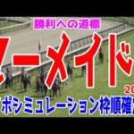 マーメイドステークス2024 枠順確定後ウイポシミュレーション【競馬予想】【展開予想】