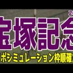 宝塚記念2024 枠順確定後ウイポシミュレーション【競馬予想】【展開予想】