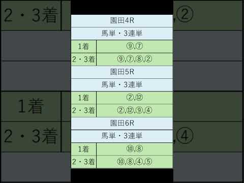 オニゲン競馬　2024/06/12SP予想園田競馬予想　#shorts