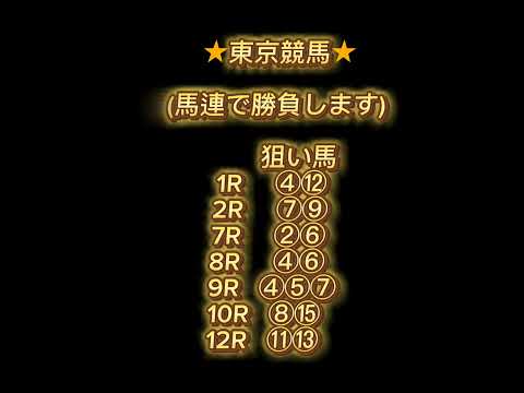 6月15日中央競馬予想!(函館 京都 東京)予想!米子ステークス！他