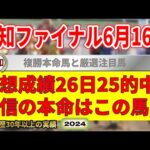 高知ファイナルレース6月16日・競馬予想（26日25的中と絶好調！※5月以降）