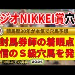 ラジオNIKKEI賞2024穴馬予想（帯封馬券・的中男）