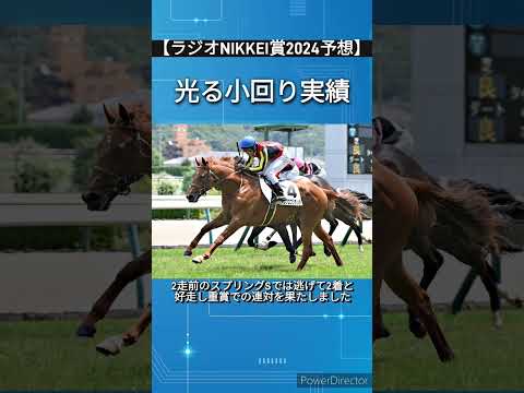 【ラジオNIKKEI賞2024予想】光る小回り実績アレグロブリランテ　#競馬予想