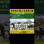 [本命党にお任せ]函館SS2024 #shorts #競馬予想