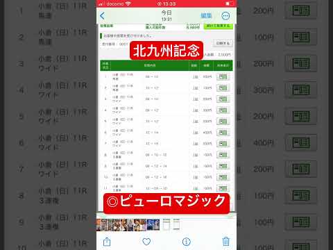 #競馬 #予想 #北九州記念 #ピューロマジック