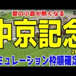 中京記念2024 枠順確定後シミュレーション【競馬予想】【展開予想】