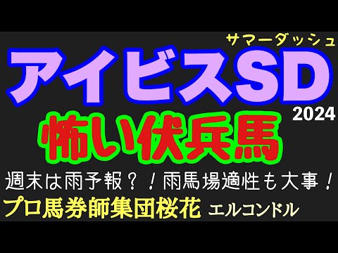 エルコンドル氏のアイビスサマーダッシュ2024怖い伏兵馬！！夏の風物詩新潟1000mの一戦だが週末のお天気は下り坂？！雨馬場も考慮した面白い馬がいる！