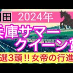 【兵庫サマークイーン賞2024】地方競馬予想(2024年競馬予想258戦160的中)