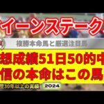 クイーンステークス2024競馬予想（51日50的中と絶好調！※5月以降）