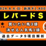 【レパードステークス2024】過去データ9項目解析!!買いたい馬3頭と消せる人気馬1頭について(競馬予想)