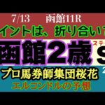 エルコンドル氏の函館2歳ステークス2024予想！！キャリア浅く実力差も不透明！難解な一戦！鍵は我慢が効くかどうか？！