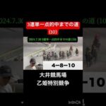 【3連単】一点的中までの道(10) #競馬 #予想 #払い戻し #3連単 #大井競馬場