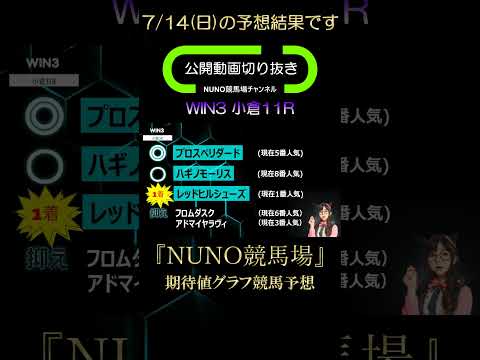 先週7月14日の競馬予想の結果です☆ #競馬#shorts#short#nuno競馬場#競馬予想#win5#予想結果#函館記念