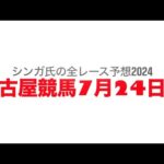 7月24日名古屋競馬【全レース予想】2024