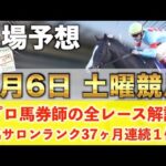 【7月6日土曜競馬予想】新馬戦／毎週的中を継続へ🥇プロが平場全レース予想を無料公開！【平場予想】