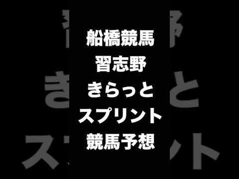 #競馬予想 #習志野きらっとスプリント  #競馬 #地方競馬  #船橋競馬 #shorts