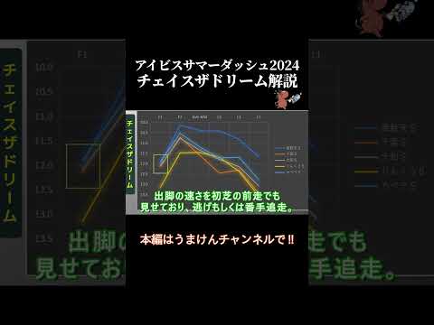 アイビスサマーダッシュ ラップタイム分析【チェイスザドリーム編】  #競馬 #競馬予想  #アイビスサマーダッシュ　#チェイスザドリーム