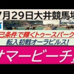 【競馬予想】サマービーチ賞！～２０２４年７月２９日 大井競馬場 ：７－４４