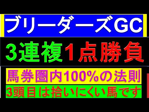 2024年 ブリーダーズゴールドカップ 予想【3連複1点勝負/ブリーダーズGC】