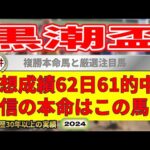 黒潮盃2024競馬予想（62日61的中と絶好調！※5月以降）