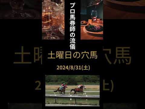 競馬予想 2024/8/31 土曜日の穴馬