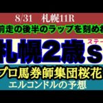 エルコンドル氏の札幌2歳ステークス2024予想！！キャリア浅く力差不透明で明日は雨馬場？！前走の競馬の内容から選ぶか？それともポテンシャルの高い馬か！