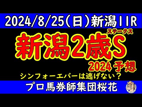 新潟2歳ステークス2024レース予想！新潟で速力をフルに発揮して逃げたシンフォーエバーか？出遅れながらも抜群の末脚で他馬をちぎったコートアリシアンか？その他にも決め手の鋭い馬が出走し難解な一戦！