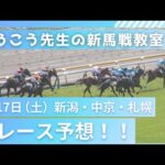 【8月17日(土)新馬戦予想】本命・対抗・評価を無料公開！コツは調教欄を見る！