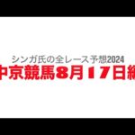 8月17日中京競馬【全レース予想】2024豊明S