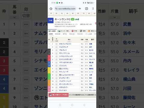 8/25　キーンランドC予想#競馬予想